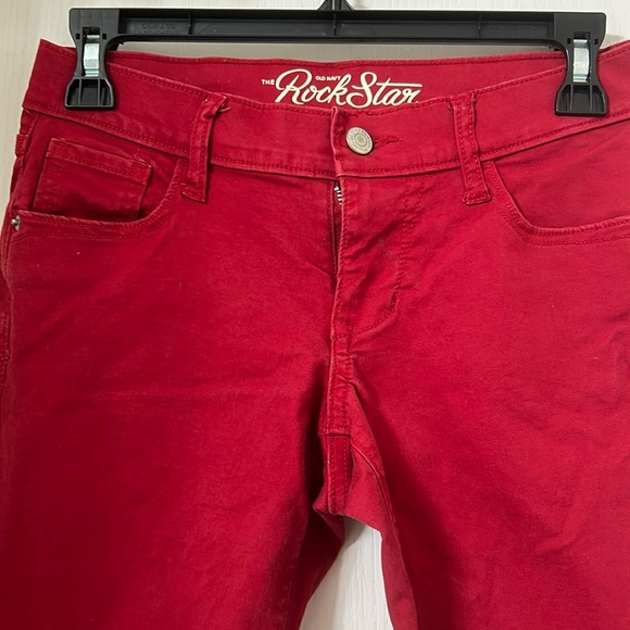 Old Navy Rock Star Red Jeans Sz 4 - Picture 12 of 14